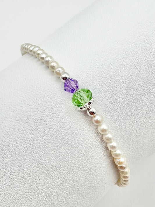 Thistle Freshwater Pearl Bracelet - Sterling Silver