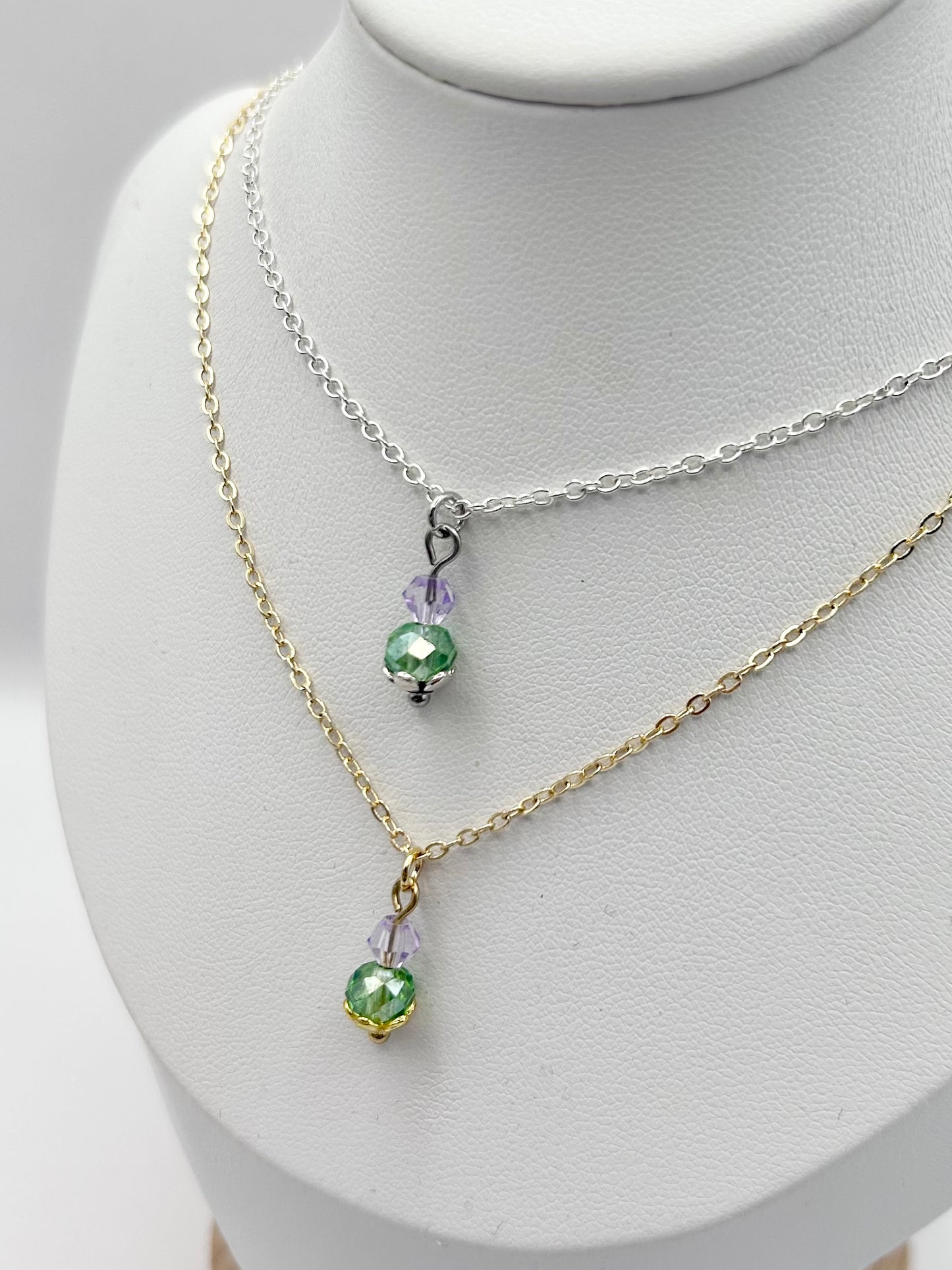 Thistle Necklace Silver or Gold-Plated