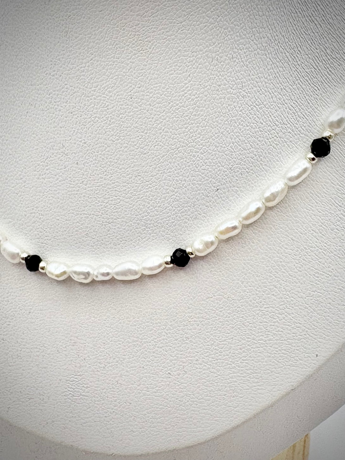 Handmade Pearl & Tourmaline Jewellery Set – Sterling Silver