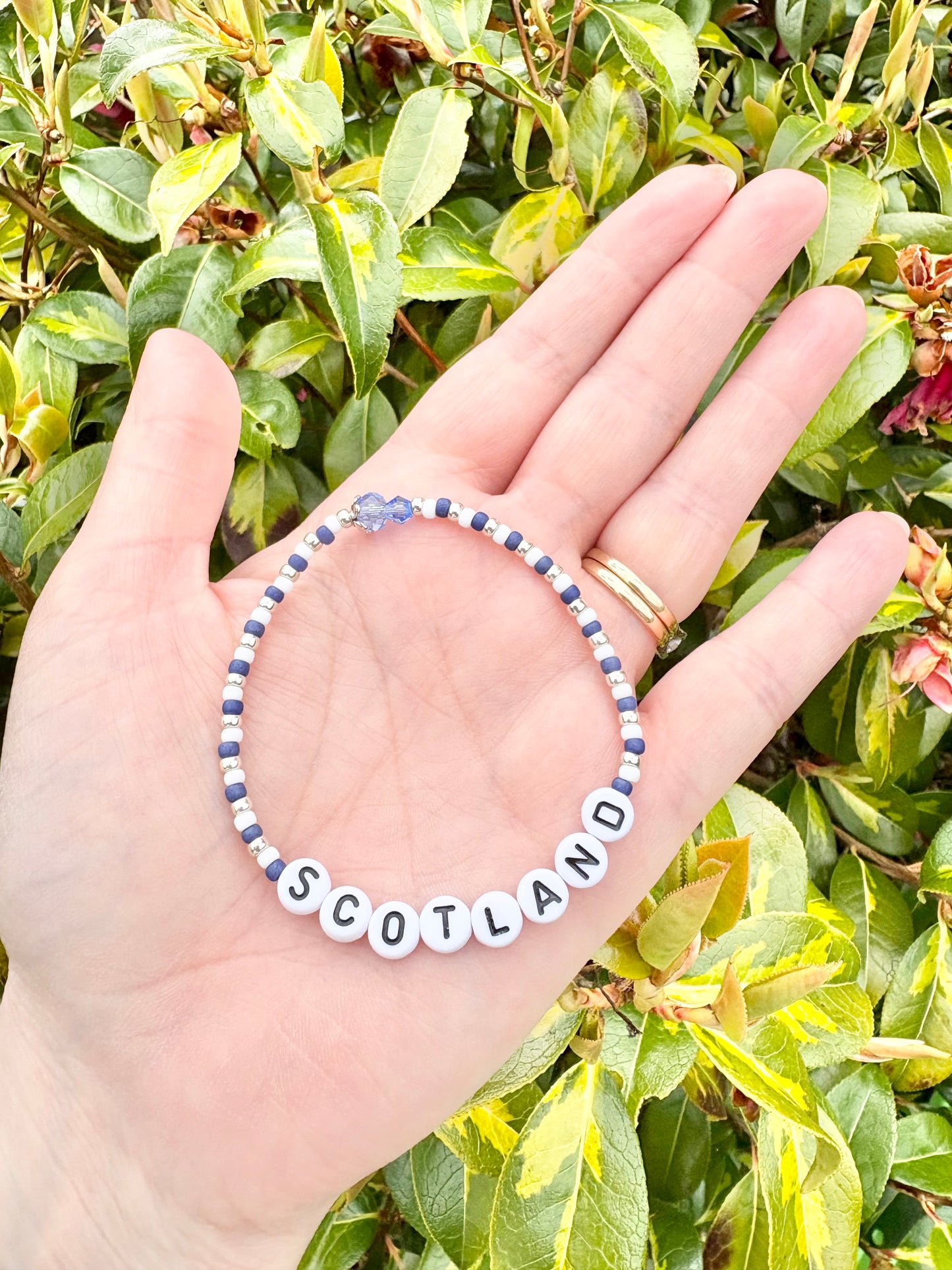 Limited Edition Scotland Thistle Seed Beaded Bracelet