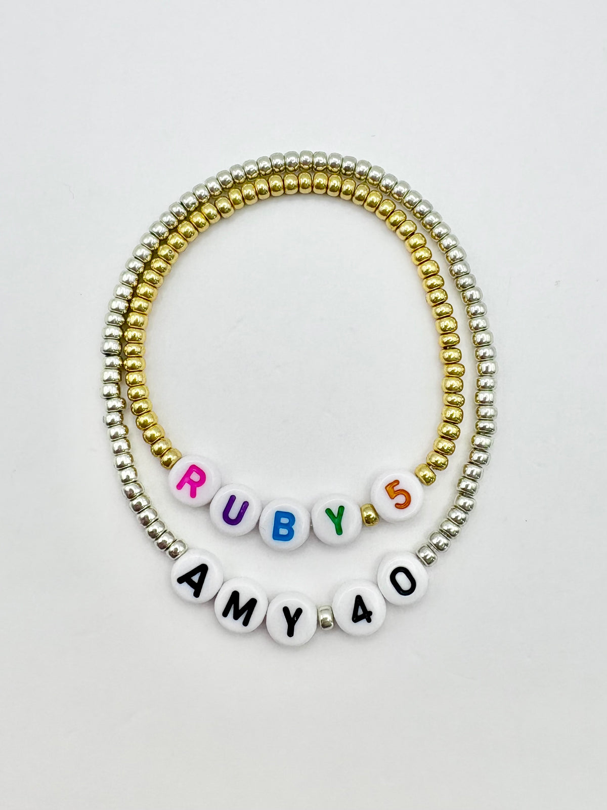 Seed Bead Stacking Bracelets - Birthday