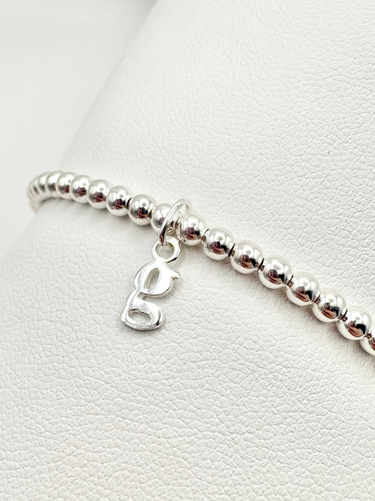 Initial Bracelet - Sterling Silver