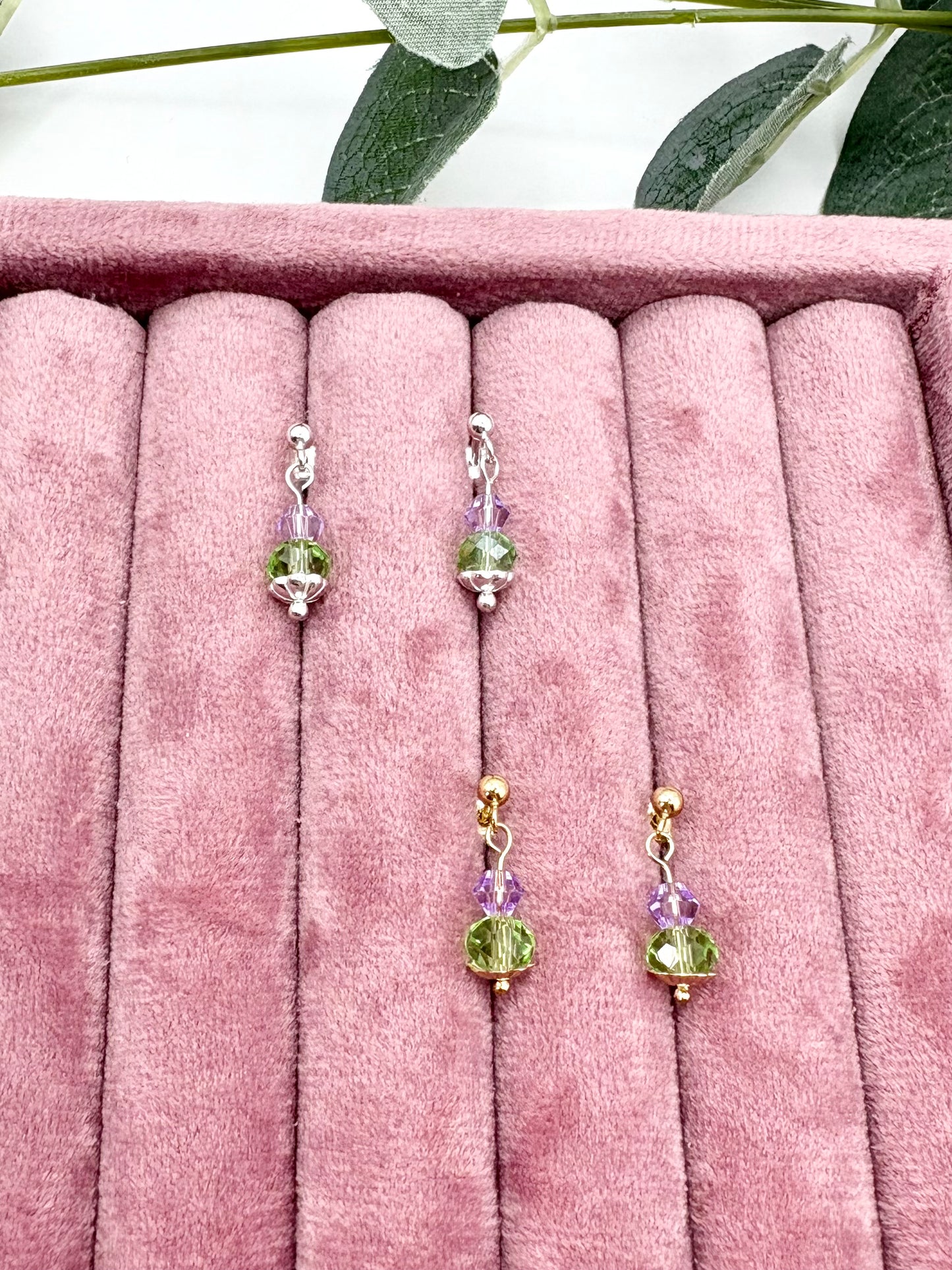 Thistle Stud Earrings Sterling Silver or Gold-Filled