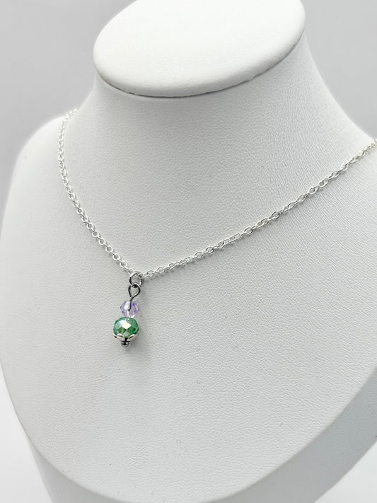 Thistle Necklace - Silver-Plated