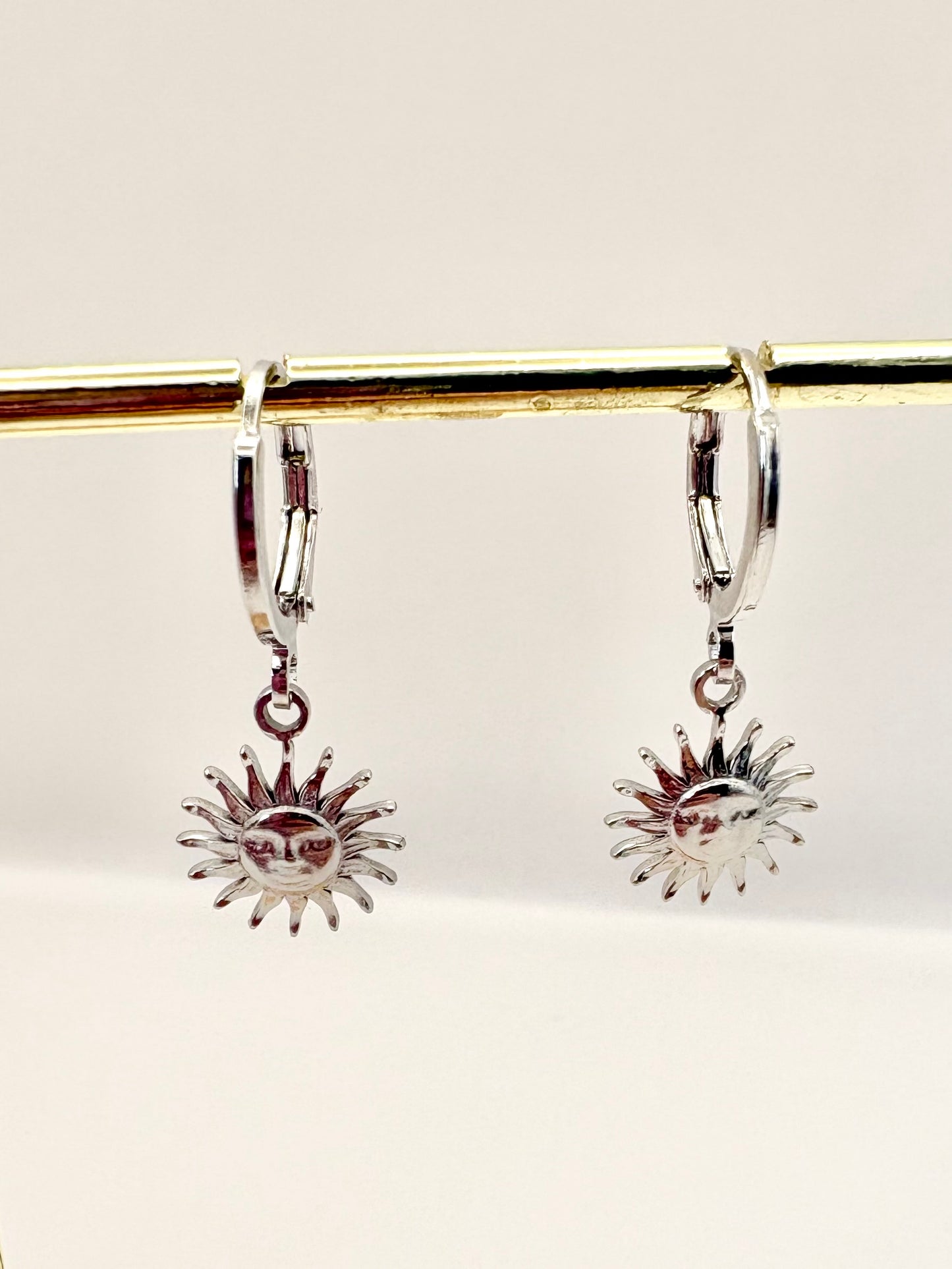 Sunshine Huggie Earrings - Gold or Silver