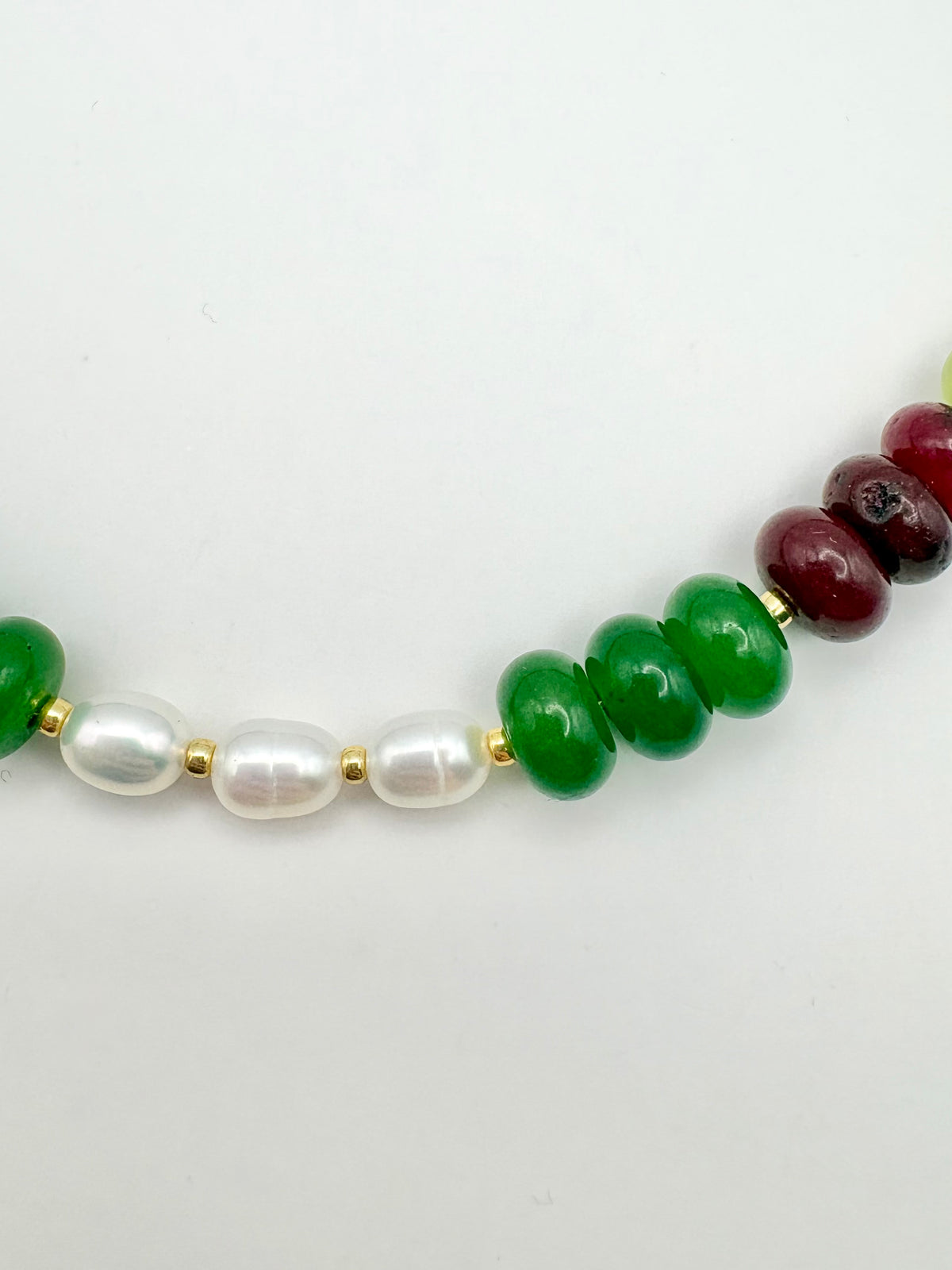 Candi Drop #5 - Dyed Quartz & Freshwater Pearl Necklace
