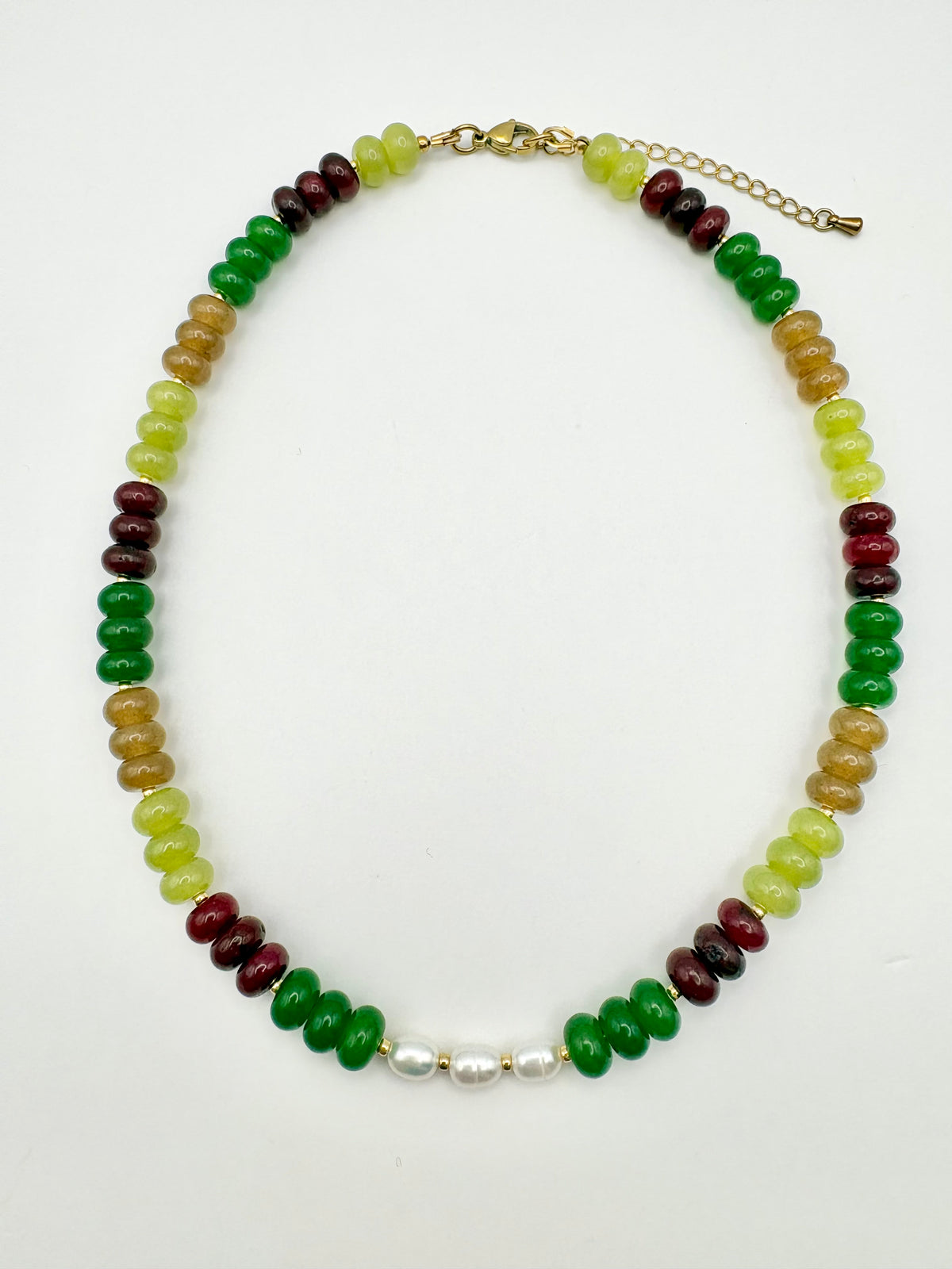 Candi Drop #5 - Dyed Quartz & Freshwater Pearl Necklace