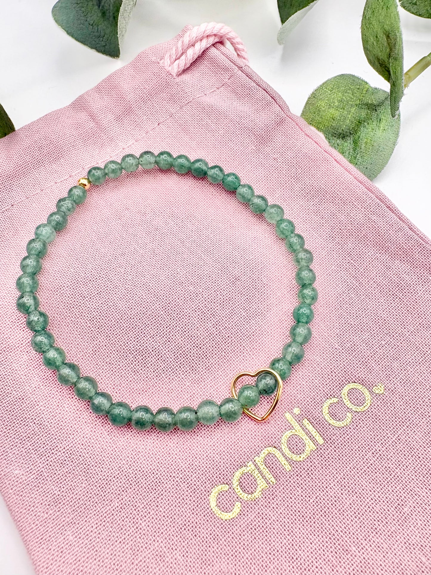 Pastel Gemstone Bracelet with Heart or Star Charm - Sterling Silver or Gold-filled