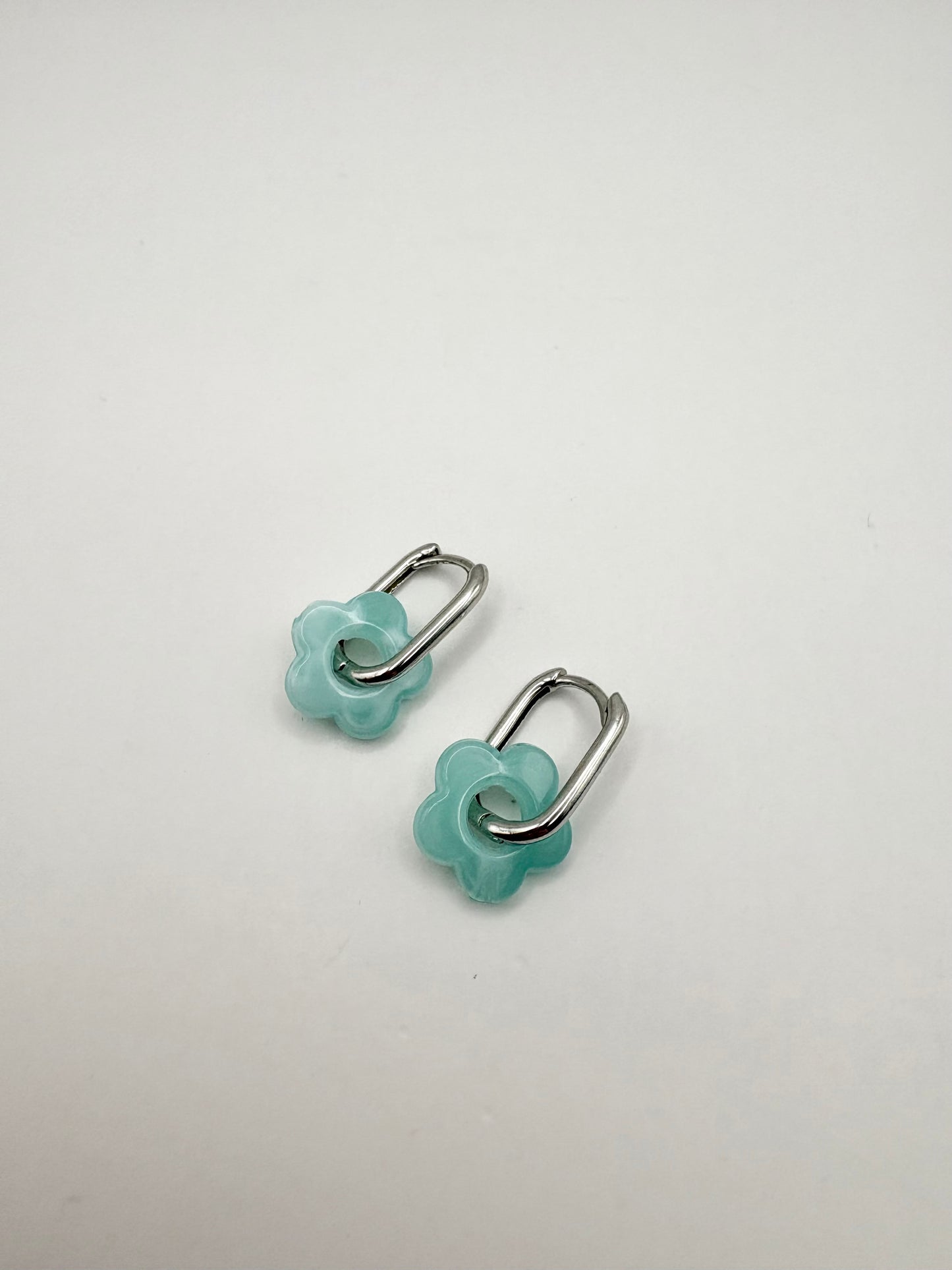 Huggie hoops with mix and match floral charms - SALE