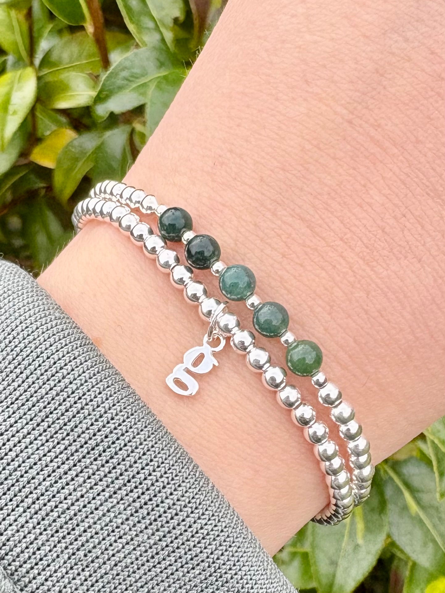 Initial Bracelet - Sterling Silver