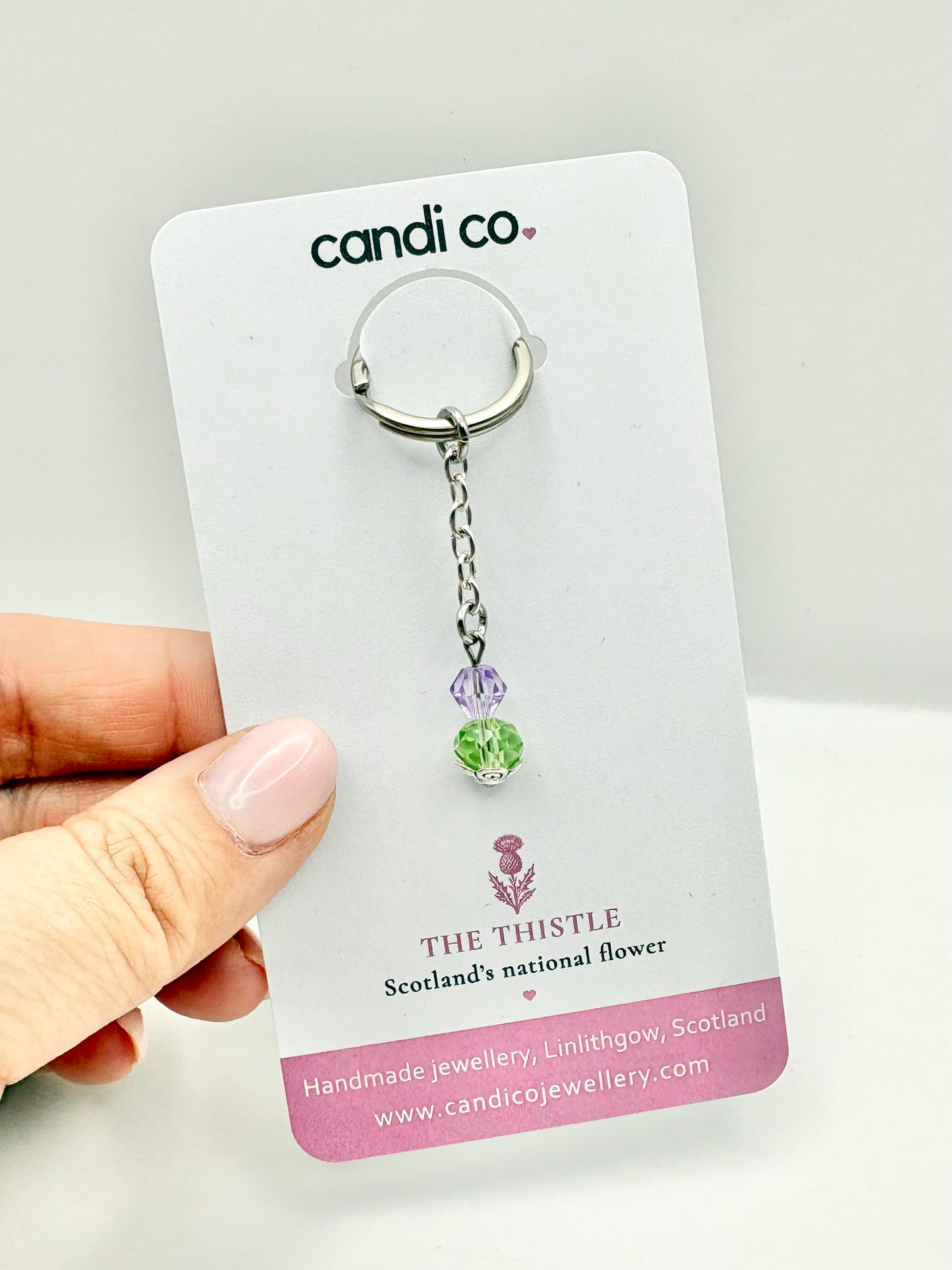 Thistle Charm Keyring