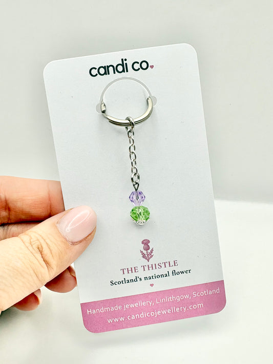 Thistle Charm Keyring