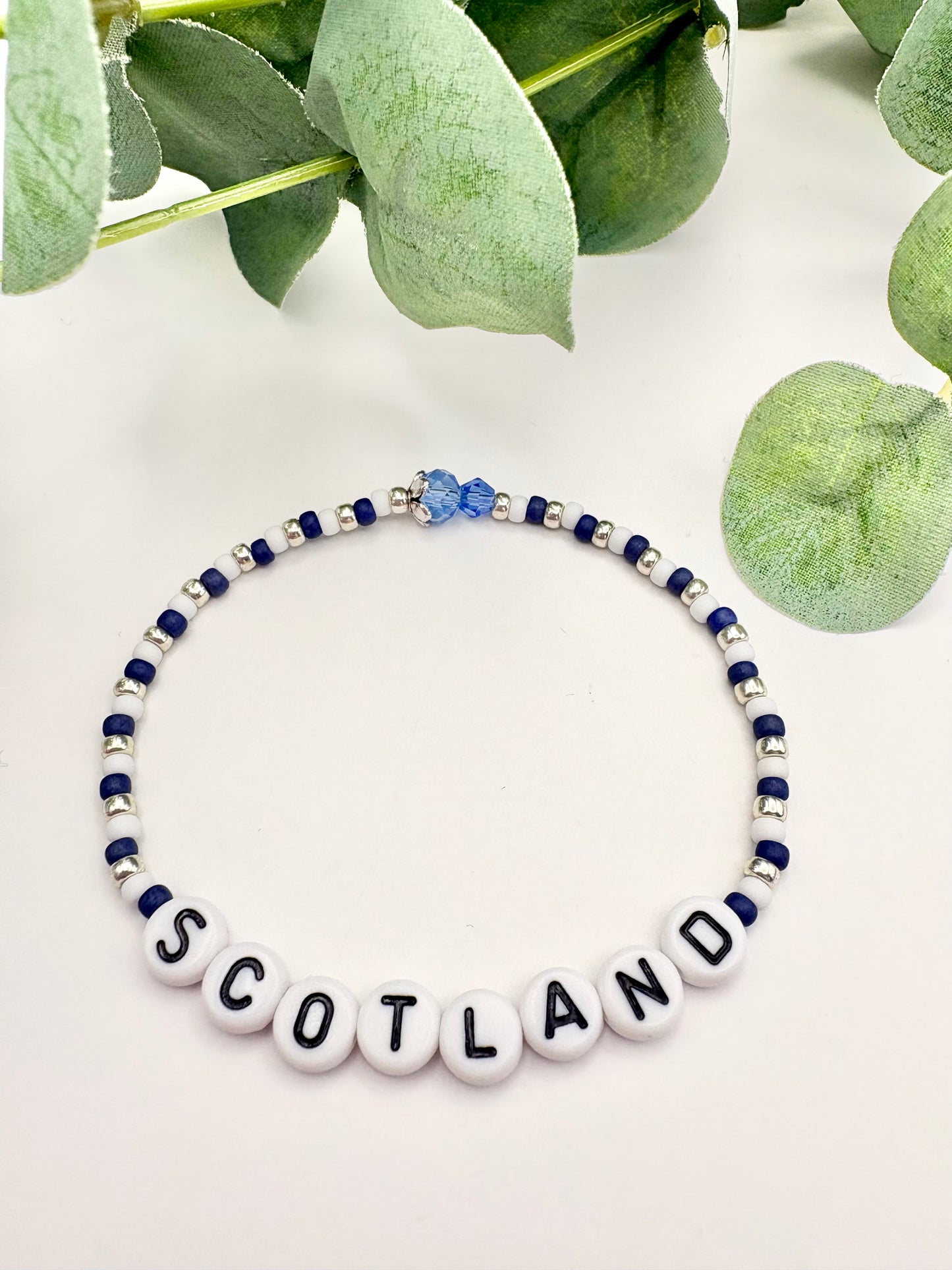 Limited Edition Scotland Thistle Seed Beaded Bracelet