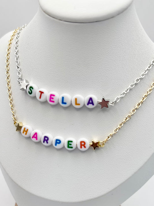 Personalised Name Necklace Kids - Gold or Silver