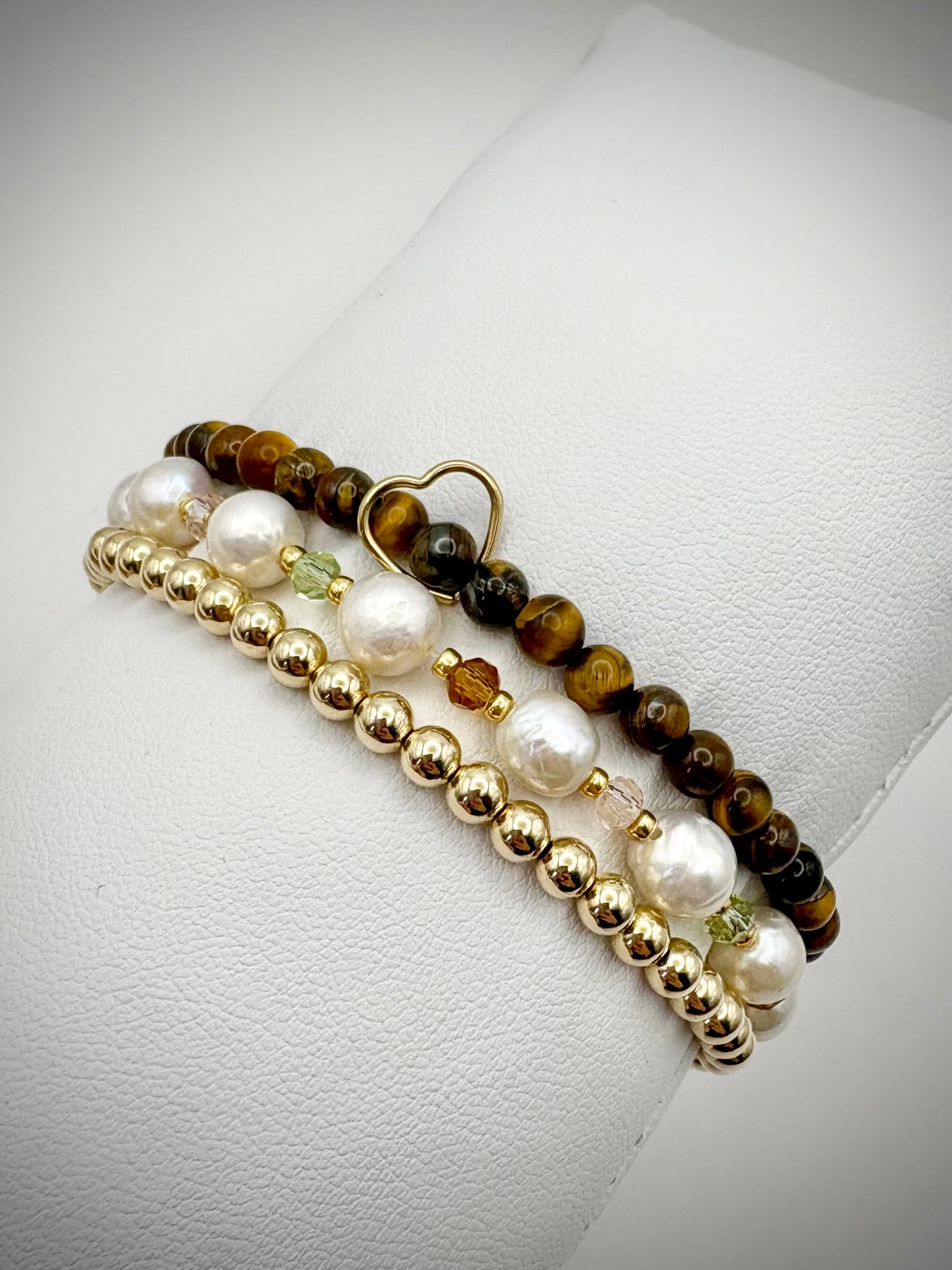 Luxe 14k Gold-filled 4mm Beaded Stretch Bracelet - Perfect For Stacking