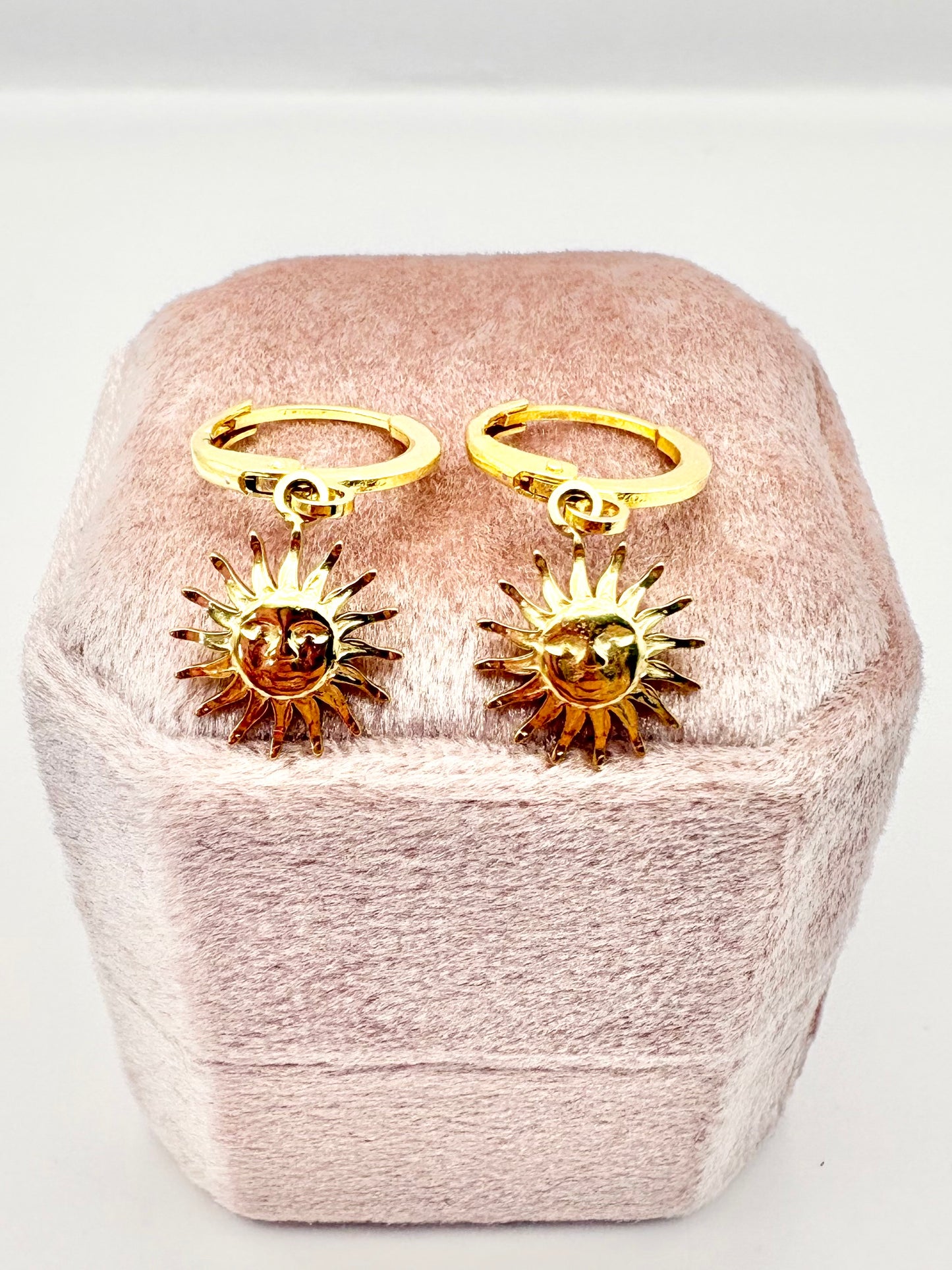 Sunshine Huggie Earrings - Gold or Silver