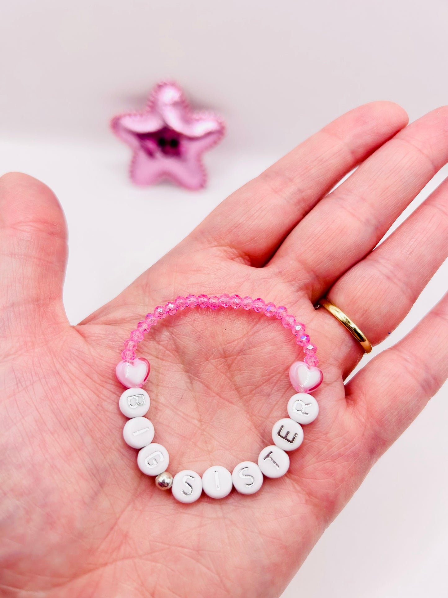 Big Sister Dainty Crystal Bracelet Kids - Various