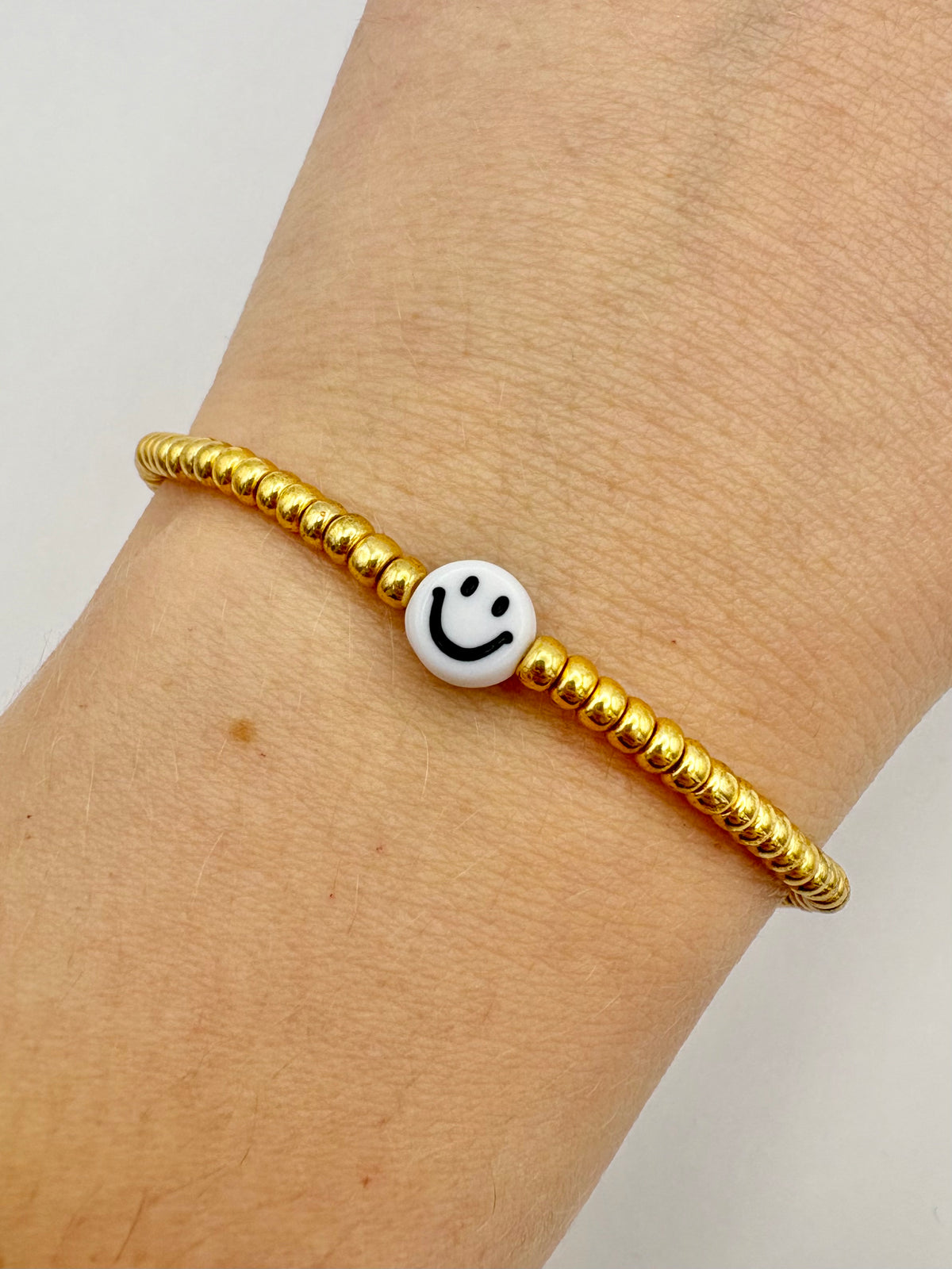 Seed Bead Stacking Bracelets - Happy